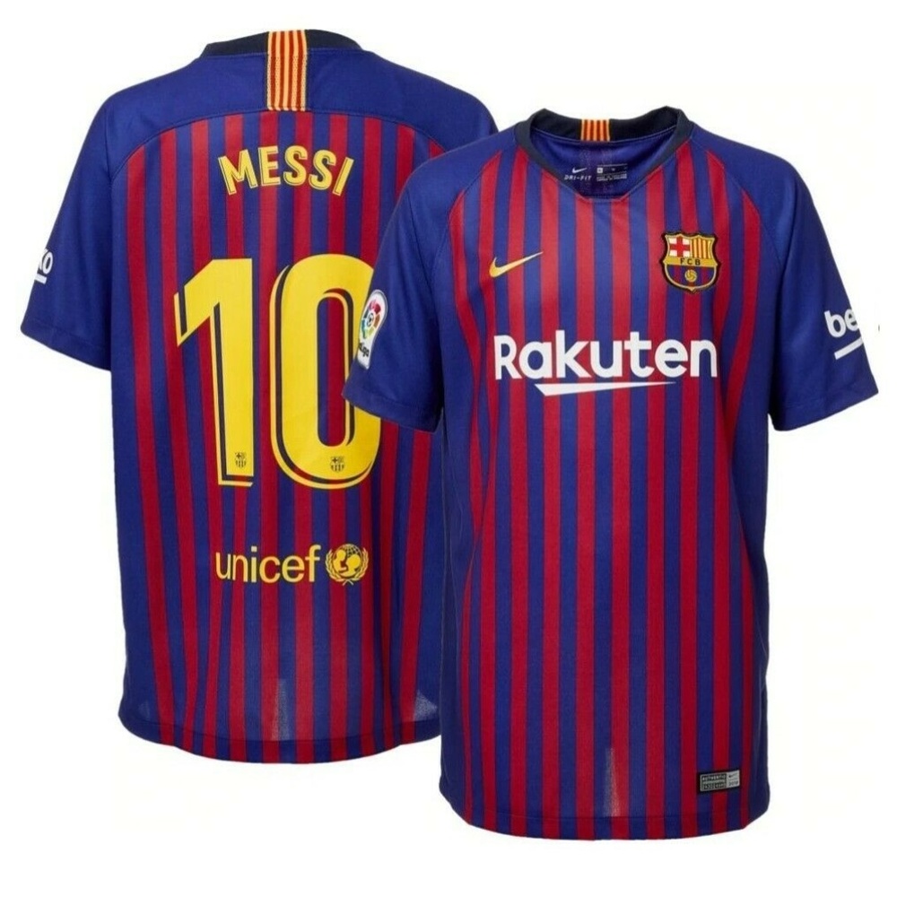 Nike FC Barcelona Lionel Messi #10 soccer Jersey